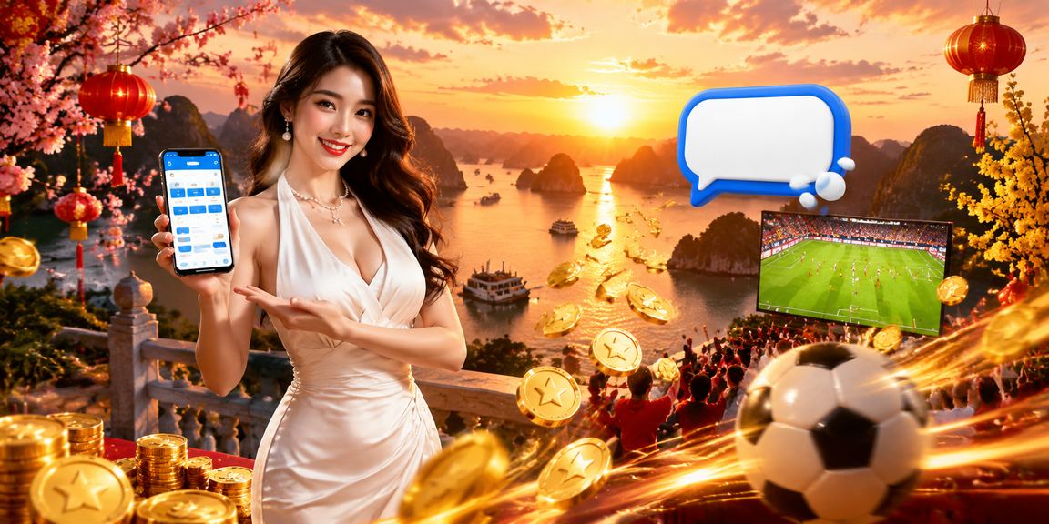 Khách du lịch tại Hạ Long Bay truy cập casino di động trong dịp Tết